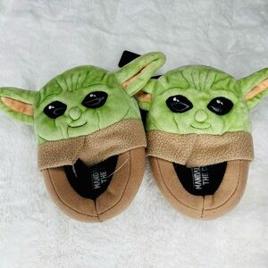Toddler Boy Baby Yoda License Slipper Sz 5/6 Shoes‎ Kids Toodlers Sleepwear NEW!
